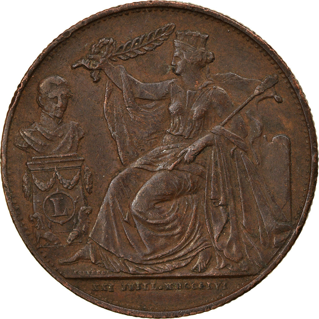 Belgium, Medal, Léopold Ier, 25ème Anniversaire de l'Inauguration du Roi