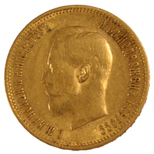 RUSSIA, 10 Roubles, 1899, St. Petersburg, KM #64, EF(40-45), Gold, 8.62