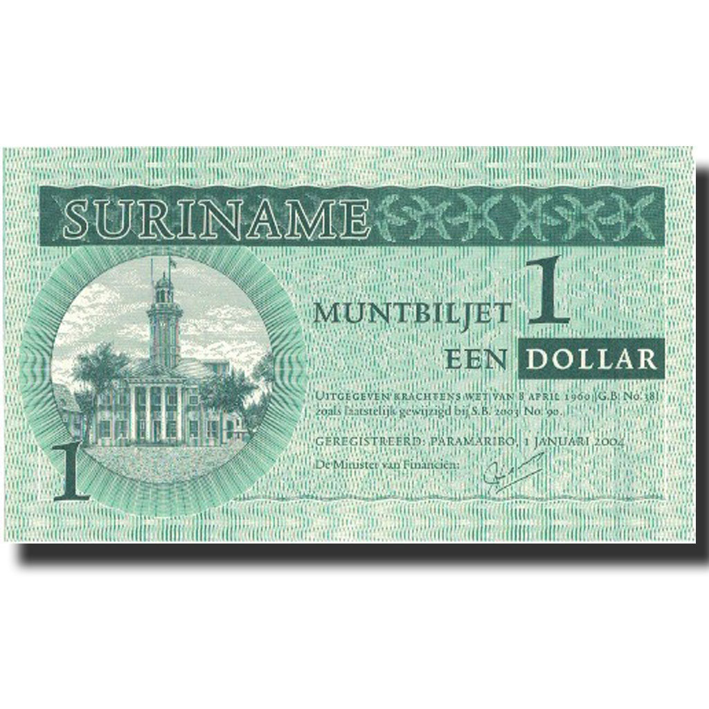 Banknote, Surinam, 1 Dollar, 2004, 2004-01-01, KM:155, UNC(65-70)