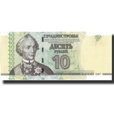 Biljet, Transnistrië, 10 Rublei, 2007, 2007, KM:44, NIEUW