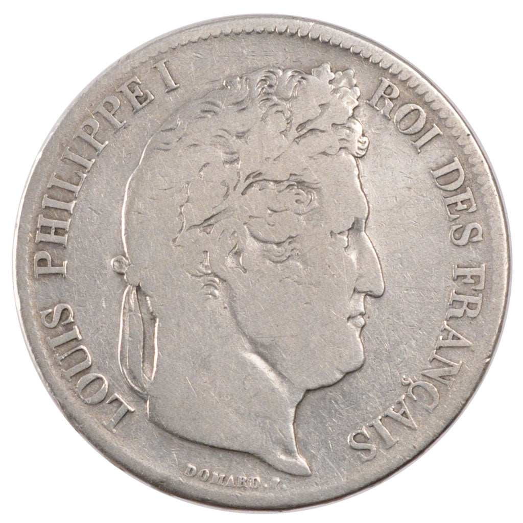 FRANCE, Louis-Philippe, 5 Francs, 1832, Perpignan, KM #749.11, VF(20-25),...