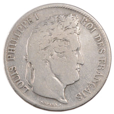 FRANCE, Louis-Philippe, 5 Francs, 1832, Perpignan, KM #749.11, VF(20-25),...