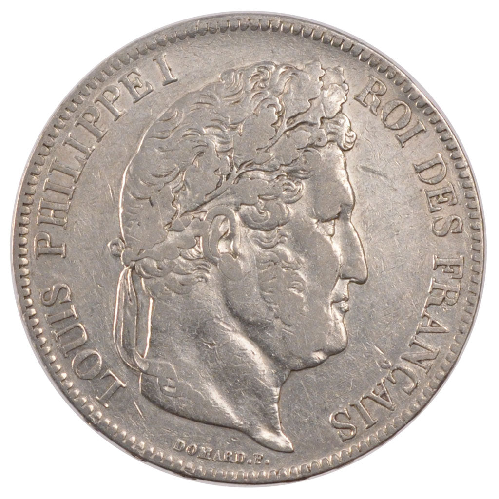 Louis Philippe I, 5 Francs tête laurée