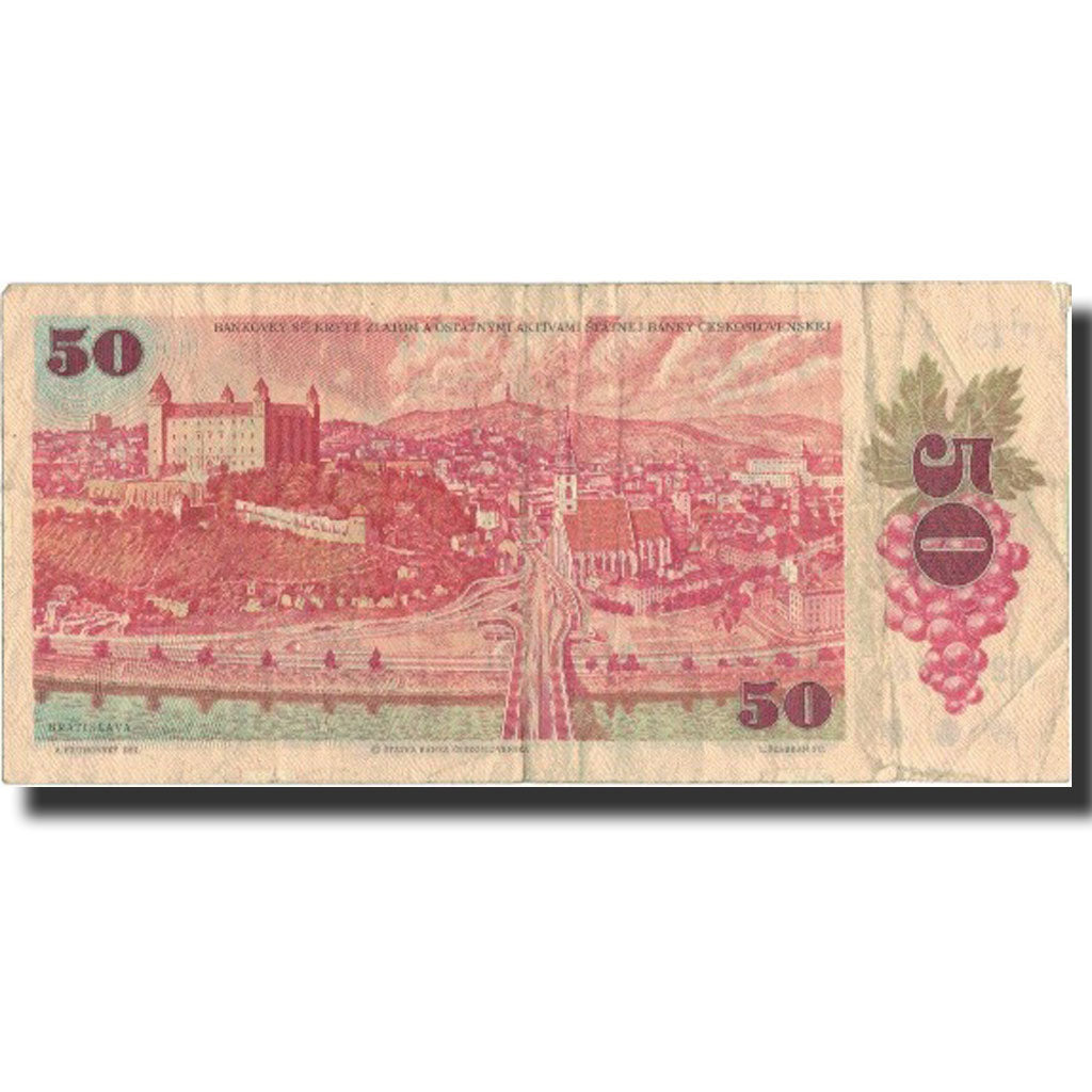Banknote, Czechoslovakia, 50 Korun, 1987, 1987, KM:96a, VF(30-35)
