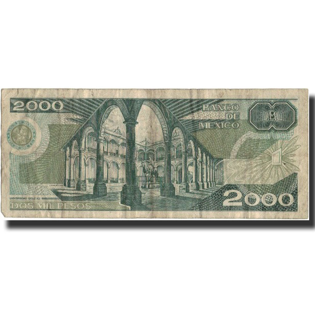 Banconote, Messico, 2000 Pesos, 1989, 1989-03-28, KM:86c, MB+