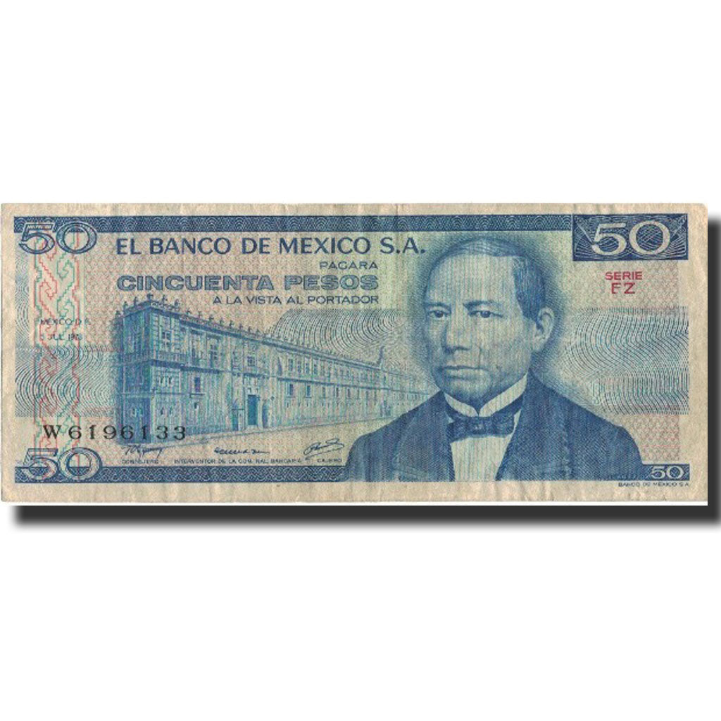 Geldschein, Mexiko, 50 Pesos, 1978, 1978-07-05, KM:65c, SS