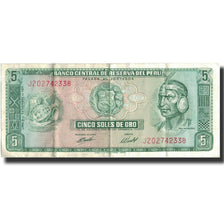 Banknote, Peru, 5 Soles De Oro, 1971, 1971-09-09, KM:99b, EF(40-45)