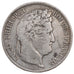 FRANCE, Louis-Philippe, 5 Francs, 1832, Lyon, KM #749.4, VF(30-35), Silver,...