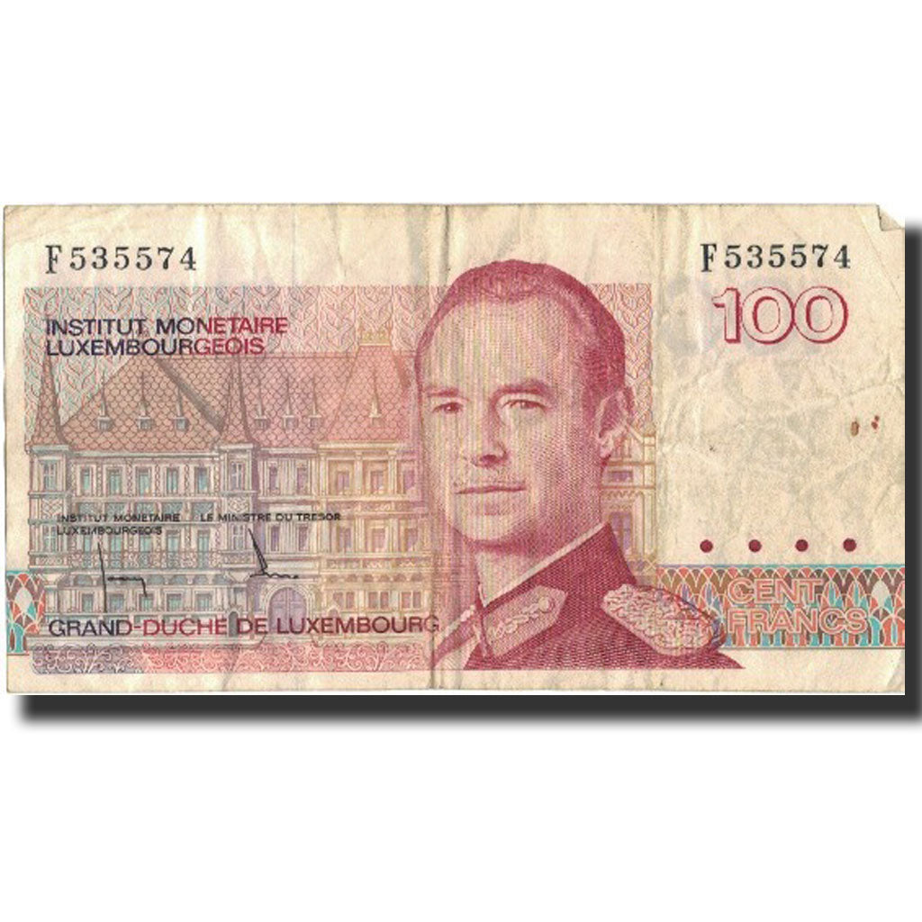 Banknote, Luxembourg, 100 Francs, Undated (1996), Undated, KM:58a, VF(30-35)