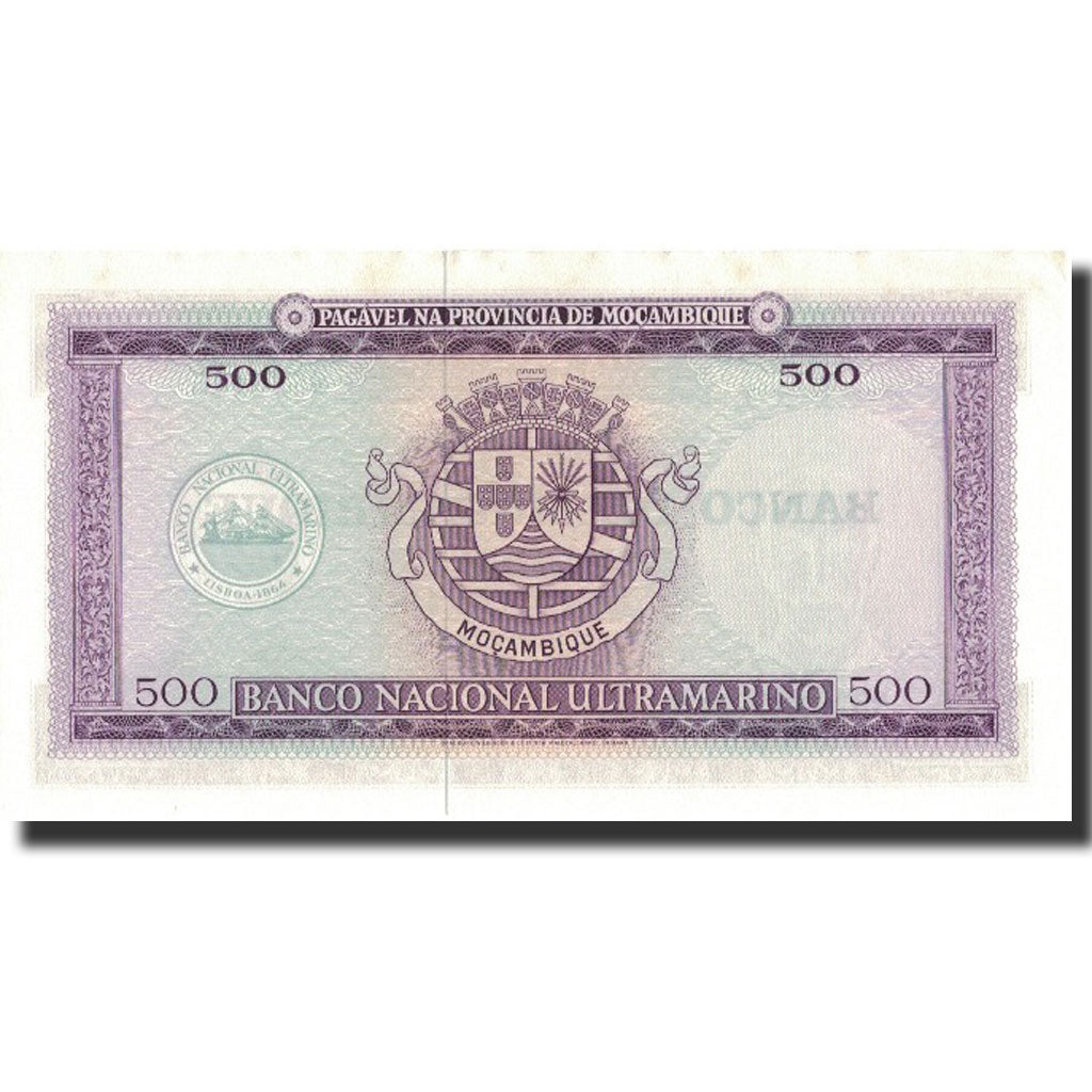 Banknote, Mozambique, 500 Escudos, 1967, 1967-03-22, KM:110a, UNC(63)