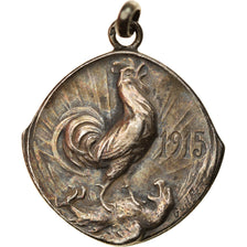 France, Medal, Médaille Patriotique, Le coq français sur l'Aigle Allemand