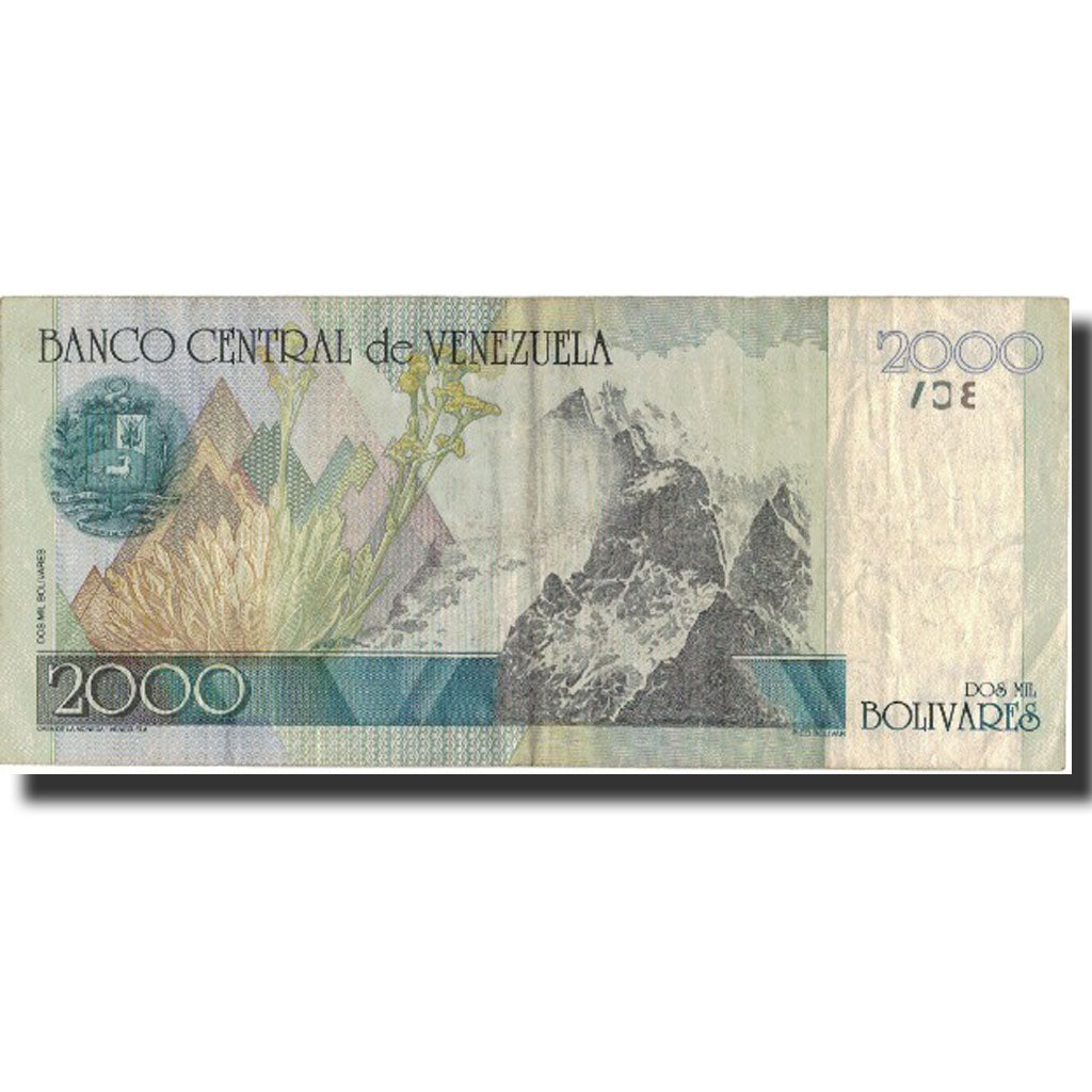 Billete, 2000 Bolivares, 2000, Venezuela, 2000, KM:80, MBC