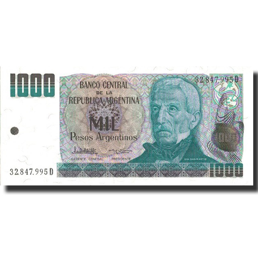 Banconote, Argentina, 1000 Pesos Argentinos, undated 1985, Undated, KM:317a, FDS