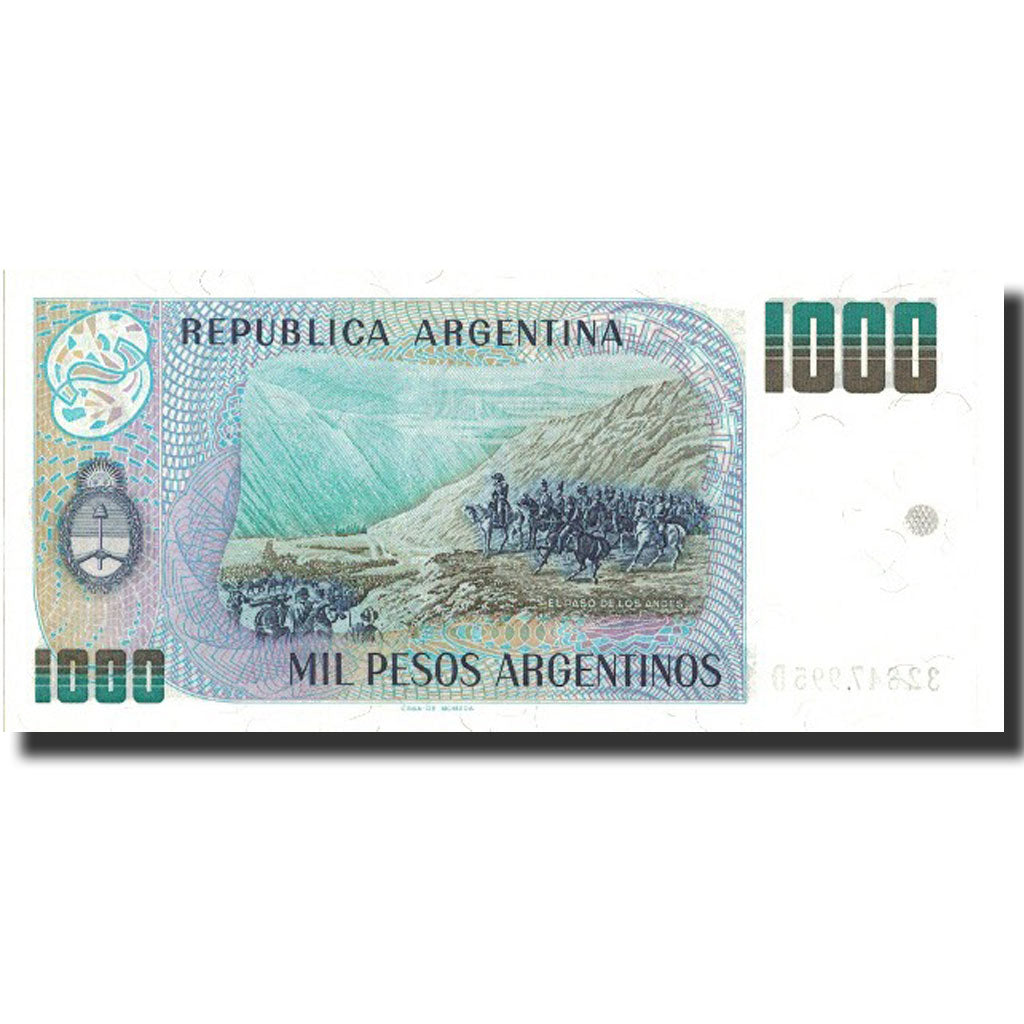 Banconote, Argentina, 1000 Pesos Argentinos, undated 1985, Undated, KM:317a, FDS