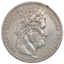 Coin, France, Louis-Philippe, 5 Francs, 1838, Lille, EF(40-45), Silver
