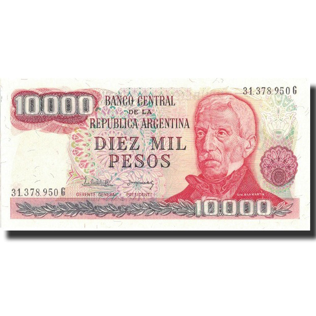 Banconote, Argentina, 10,000 Pesos, Undated (1976-83), Undated, KM:306a, FDS