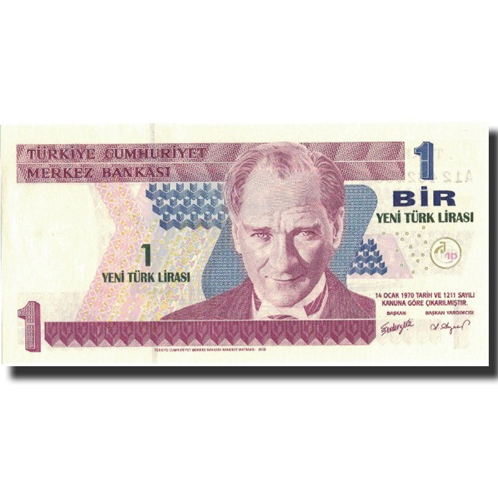 Banknote, Turkey, 1 New Lira, 2005, 2005, KM:216, UNC(65-70)