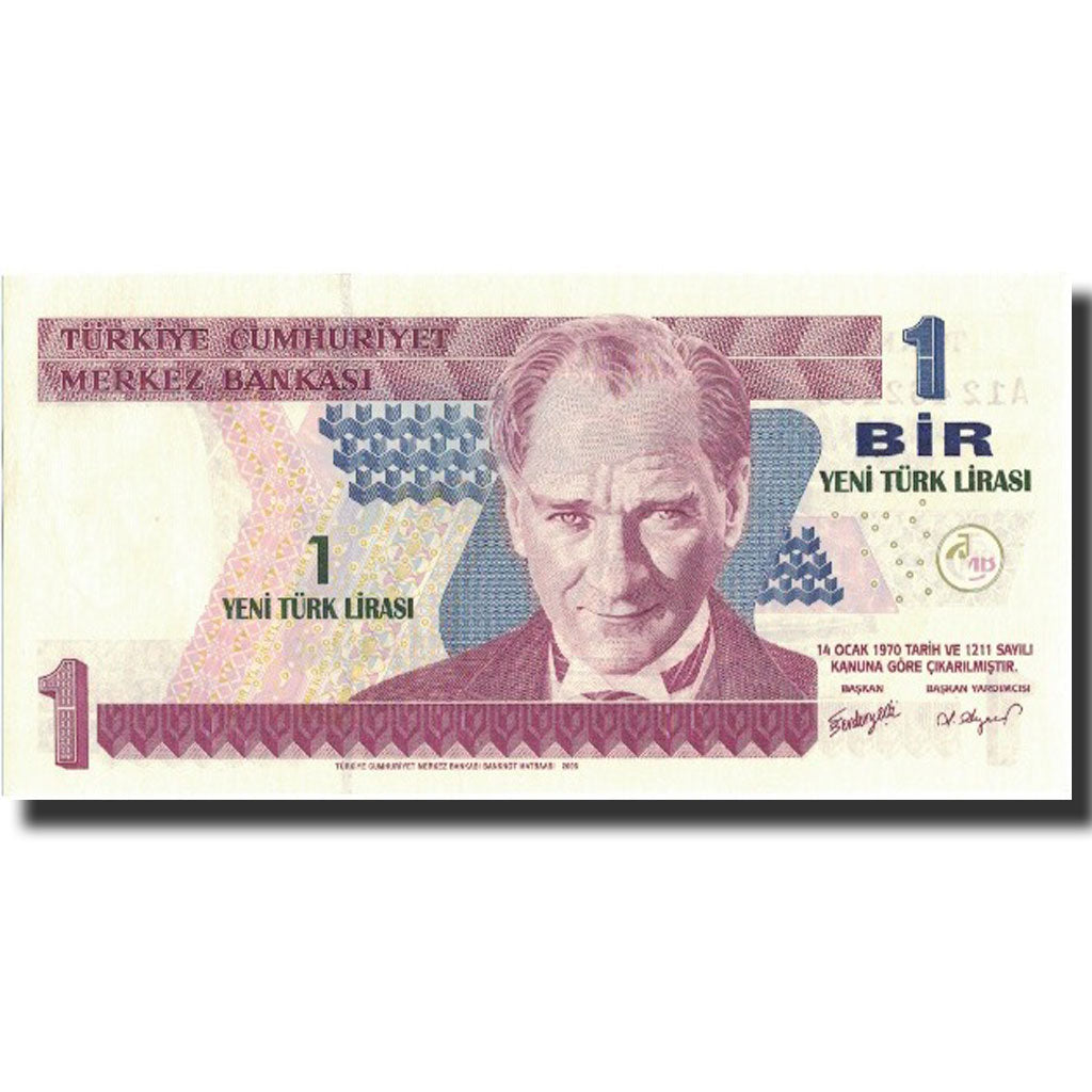 Banknote, Turkey, 1 New Lira, 2005, 2005, KM:216, UNC(65-70)