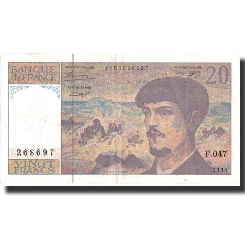 Frankreich, 20 Francs, 20 F 1980-1997 ''Debussy'', 1995, 1995, SS+