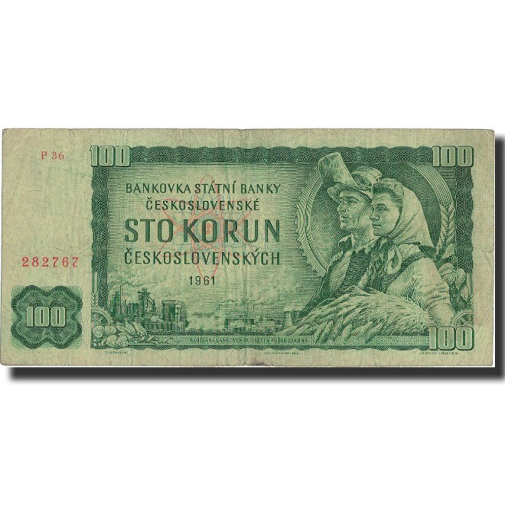 Banknote, Czechoslovakia, 100 Korun, Undated (1993), Undated, KM:91b, VF(20-25)