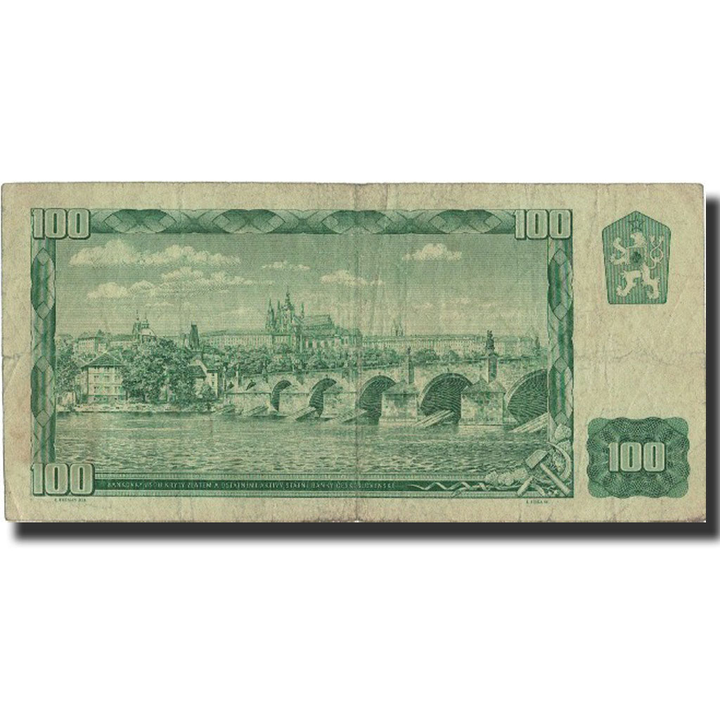 Banknote, Czechoslovakia, 100 Korun, Undated (1993), Undated, KM:91b, VF(20-25)