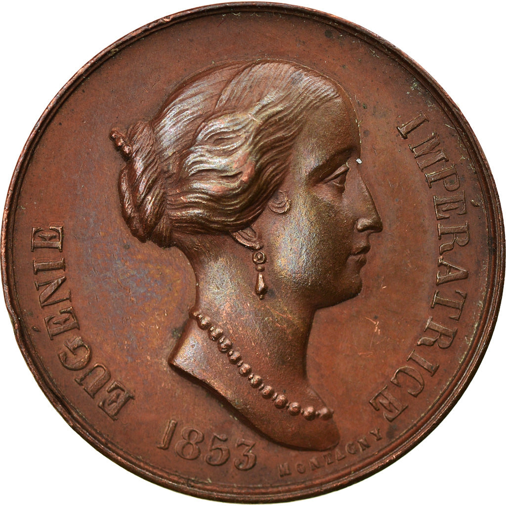 France, Medal, Mariage de Napoléon III et Eugénie à Notre Dame, History