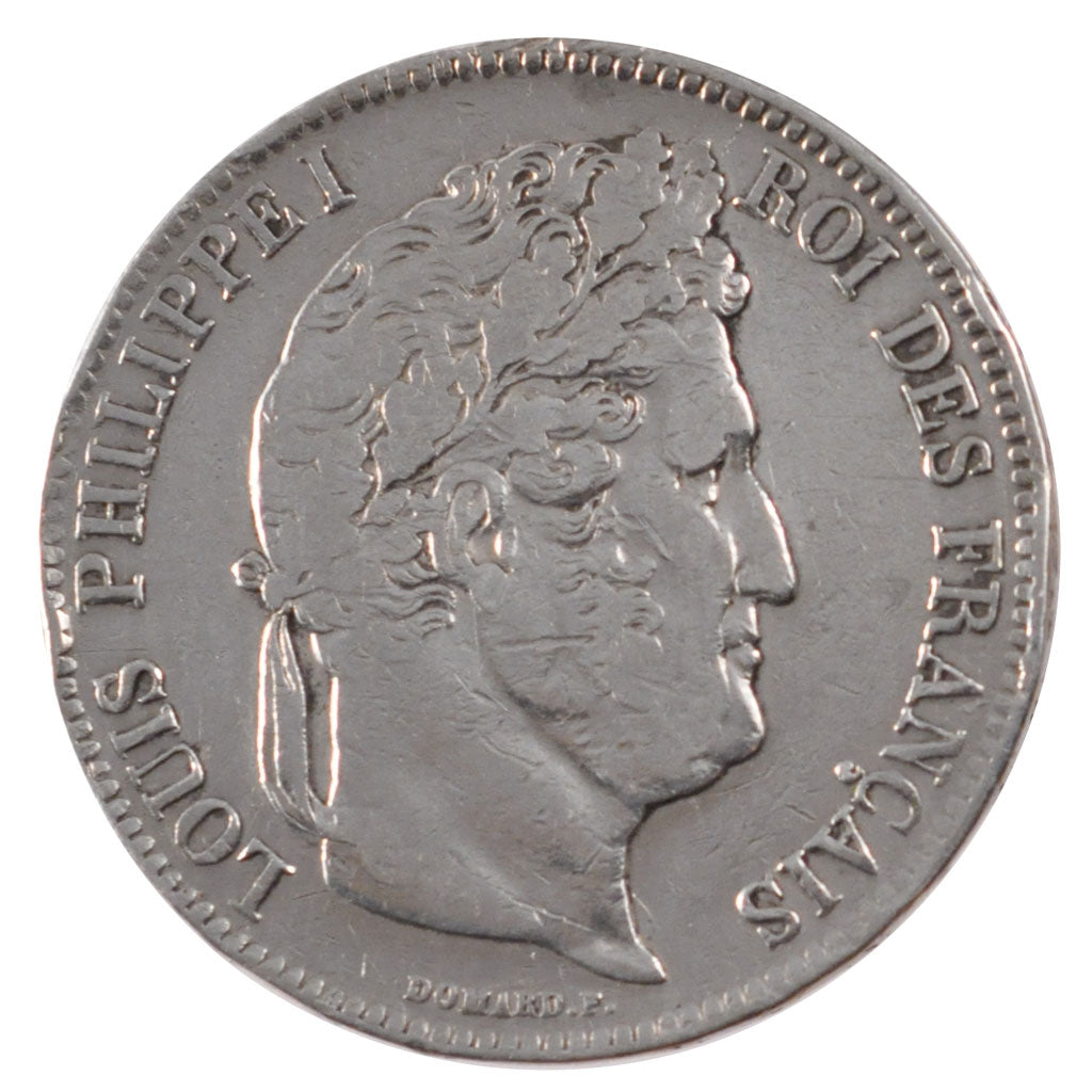 FRANCE, Louis-Philippe, 5 Francs, 1835, Limoges, KM #749.6, VF(20-25), Silver,..