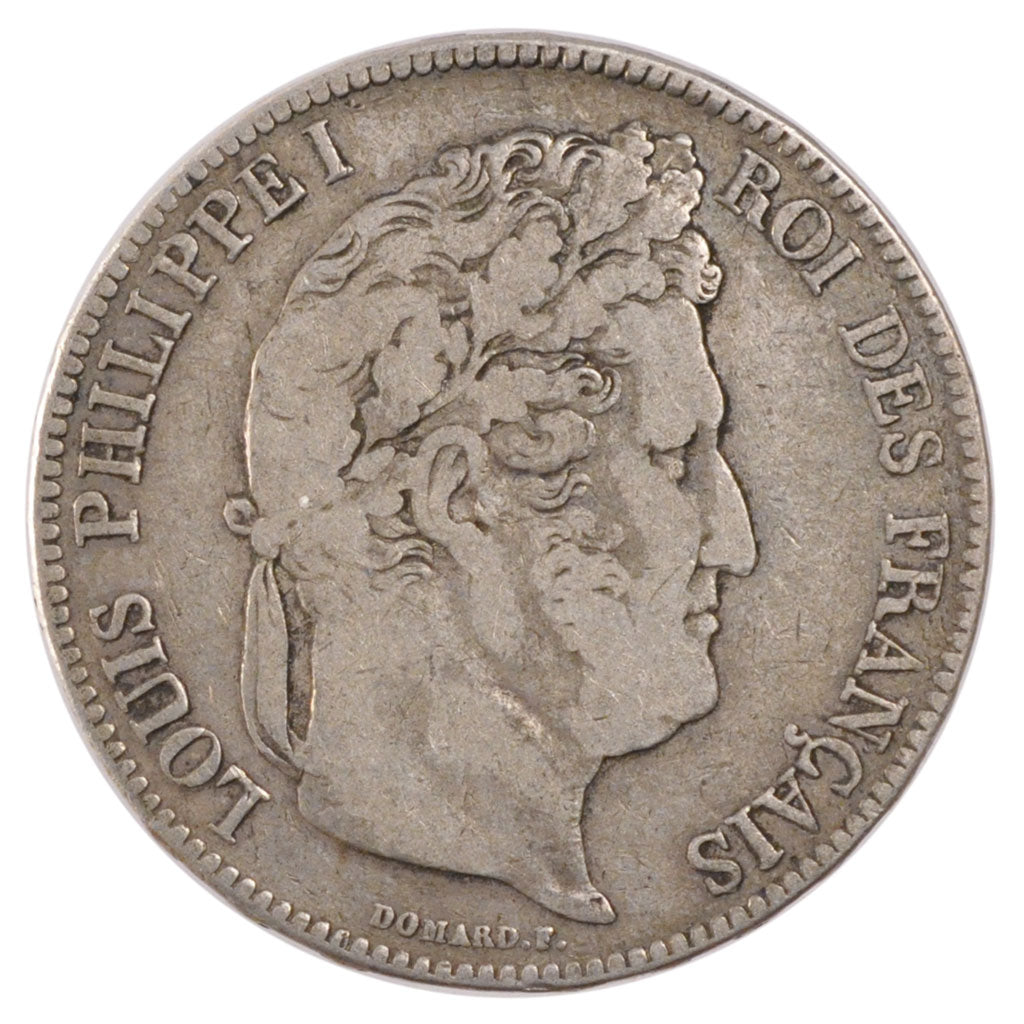 FRANCE, Louis-Philippe, 5 Francs, 1834, La Rochelle, KM #749.5, VF(30-35),...