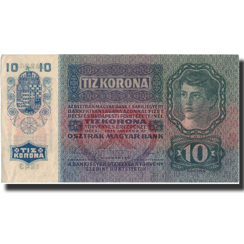 Banknote, Austria, 10 Kronen, 1915, 1915-01-02, KM:19, AU(50-53)