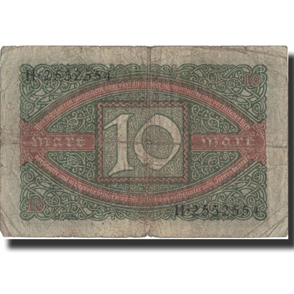 Banknote, Germany, 10 Mark, 1920, 1920-02-06, KM:67a, VF(20-25)