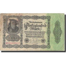 Banknote, Germany, 50,000 Mark, 1922, 1922-11-19, KM:79, VF(20-25)