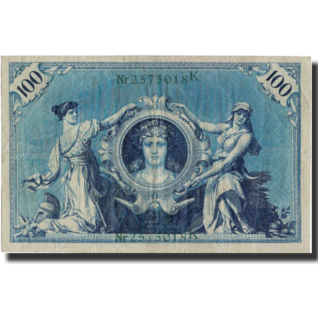 Banknote, Germany, 100 Mark, 1908, 1908-02-07, KM:33b, AU(50-53)