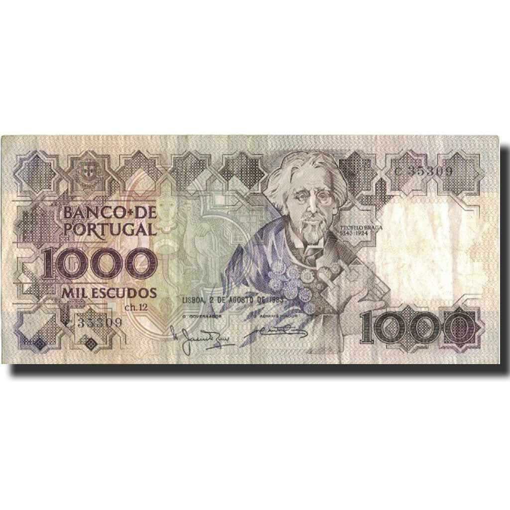Billete, 1000 Escudos, 1983, Portugal, 1983-08-02, KM:181a, MBC+