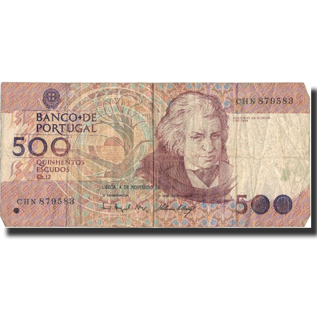 Banknote, Portugal, 500 Escudos, 1993, 1993-11-04, KM:180f, VF(20-25)