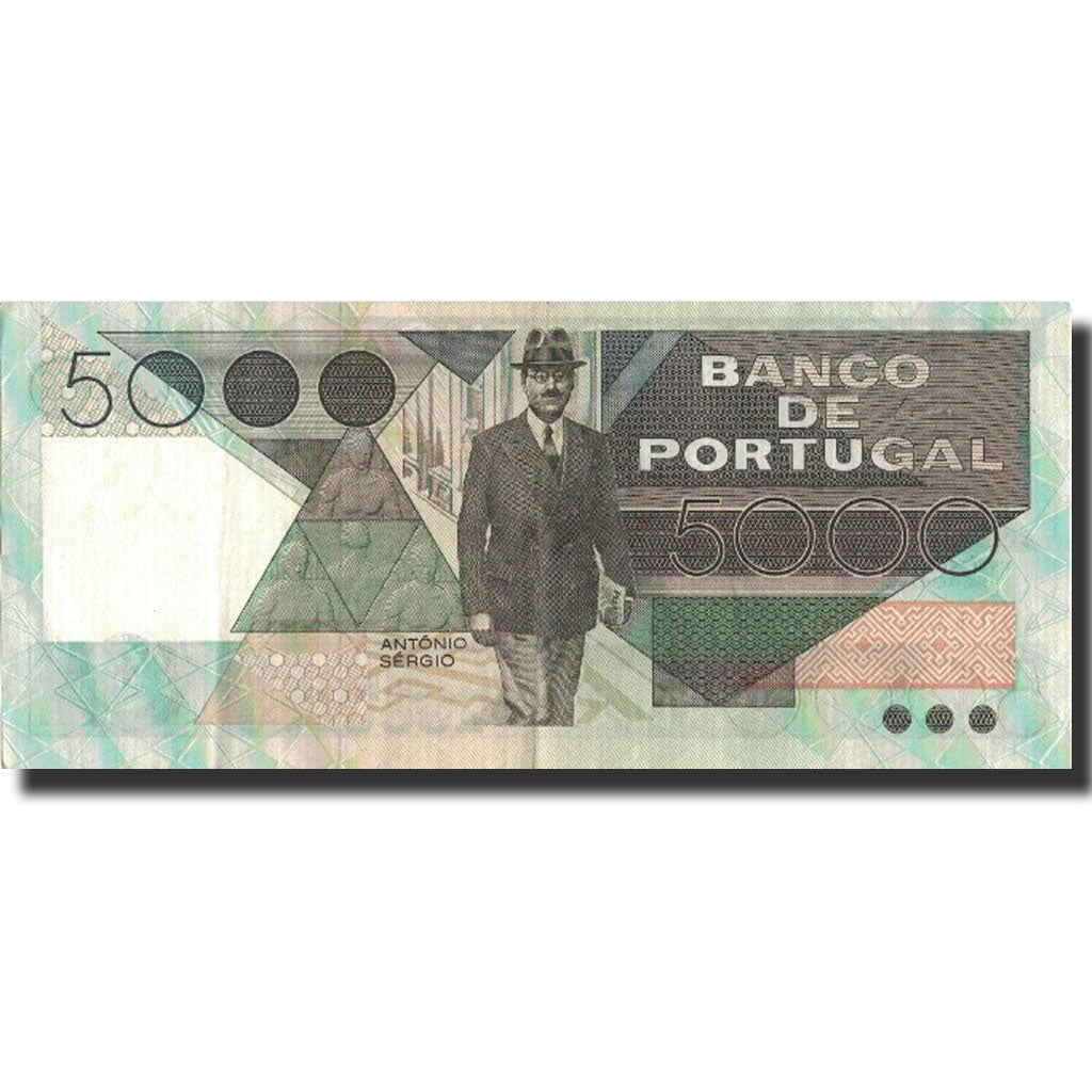Billete, 5000 Escudos, 1985, Portugal, 1985-06-04, KM:182d, MBC