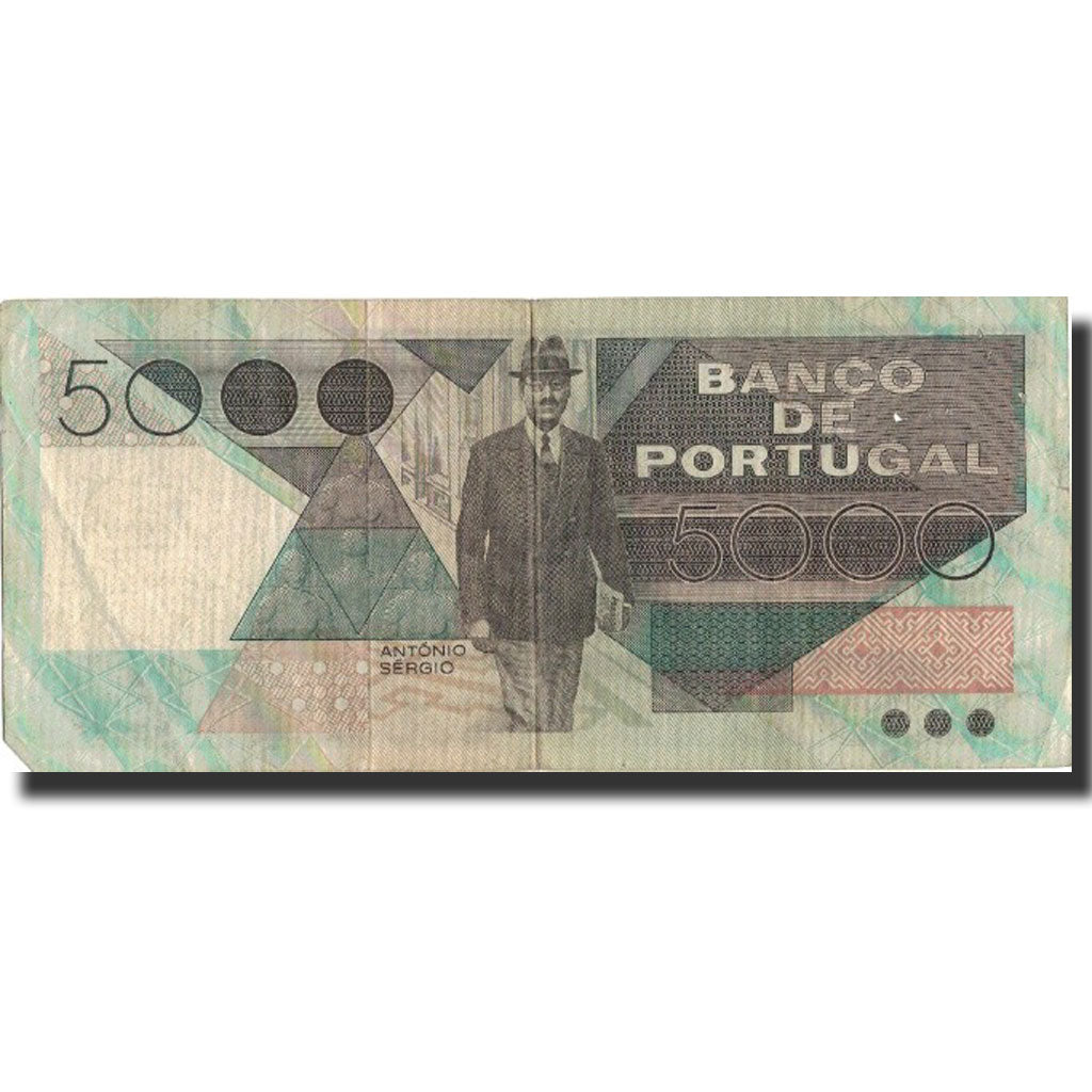 Geldschein, Portugal, 5000 Escudos, 1985, 1985-06-04, KM:182a, S