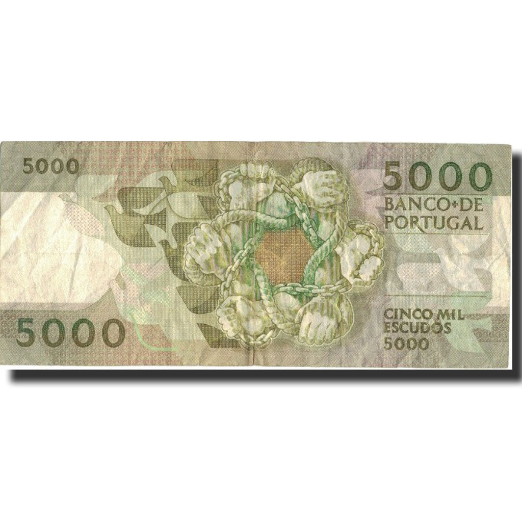 Banknote, Portugal, 5000 Escudos, 1987, 1987-02-12, KM:183a, EF(40-45)