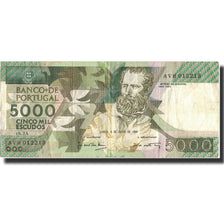 Banknote, Portugal, 5000 Escudos, 1989, 1989-07-06, KM:184b, EF(40-45)
