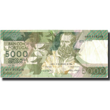 Banknote, Portugal, 5000 Escudos, 1989, 1989-10-19, KM:184c, AU(50-53)