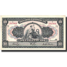 Banknote, Peru, 10 Soles, 1951, 1951-07-12, KM:71a, UNC(65-70)