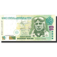 Banknote, Peru, 10 Nuevos Soles, 2008, 2008-12-21, KM:179b, UNC(65-70)