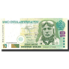 Banknote, Peru, 10 Nuevos Soles, 2008, 2008-12-21, KM:179b, UNC(65-70)