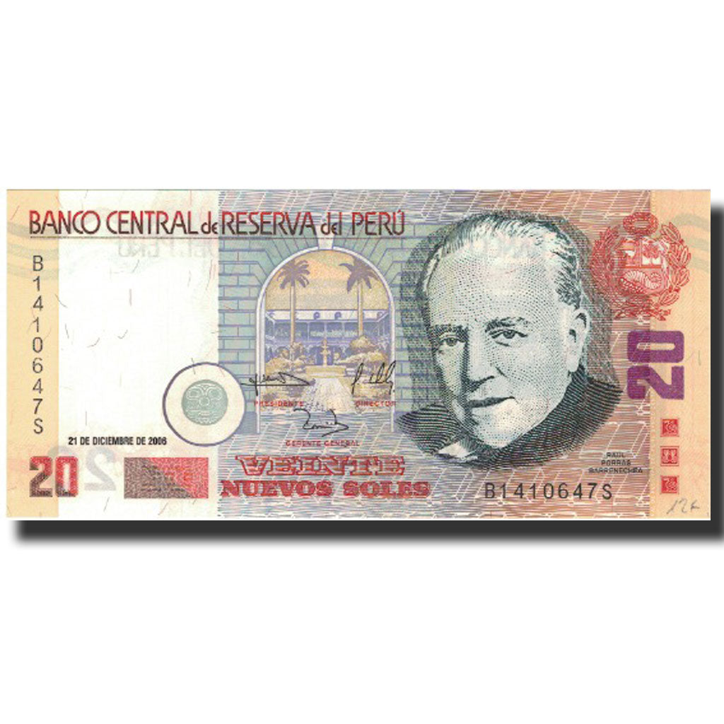 Banknote, Peru, 20 Nuevos Soles, 2006, 2006-12-21, KM:176c, UNC(65-70)