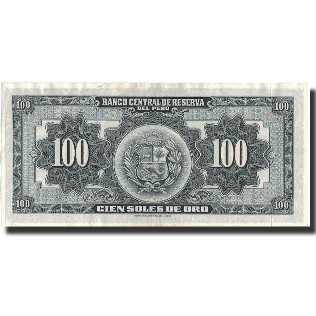Billet, Pérou, 100 Soles, 1959, 1959-05-10, KM:79b, NEUF