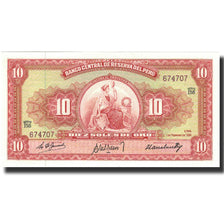 Banconote, Perù, 10 Soles, 1958, 1958-08-21, KM:82, FDS
