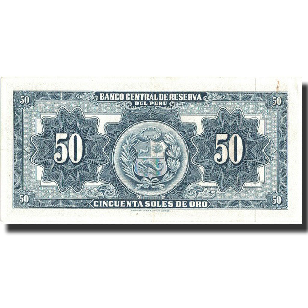 Banknote, Peru, 50 Soles De Oro, 1962, 1962-02-09, KM:85a, UNC(60-62)
