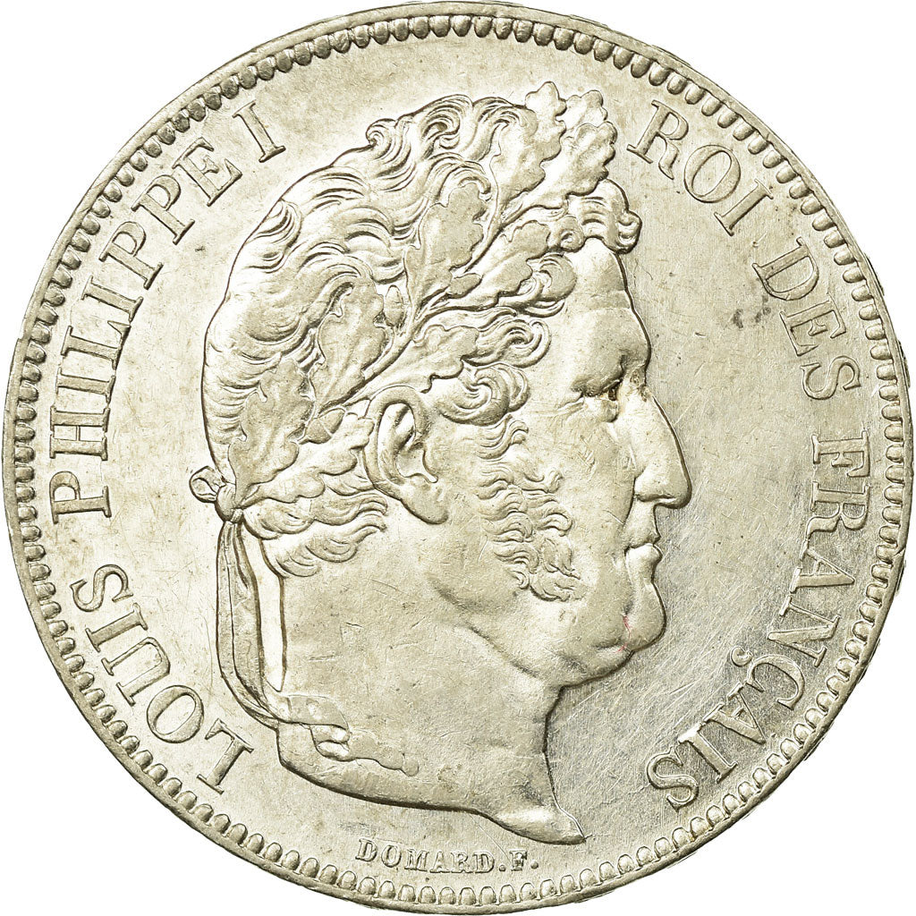 Coin, France, Louis-Philippe, 5 Francs, 1841, Bordeaux, MS(60-62), Silver