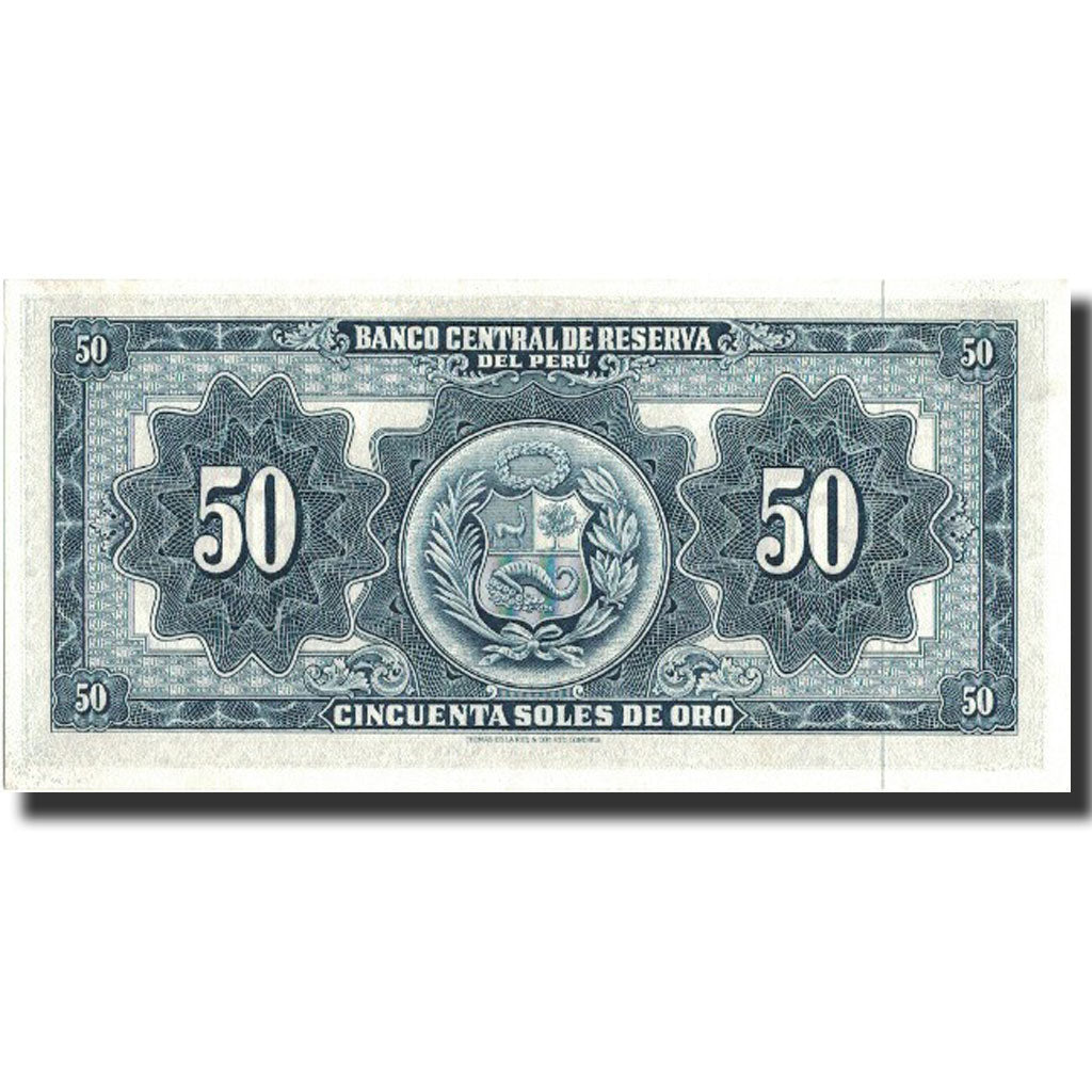 Banknote, Peru, 50 Soles De Oro, 1962, 1962-02-09, KM:85a, UNC(63)