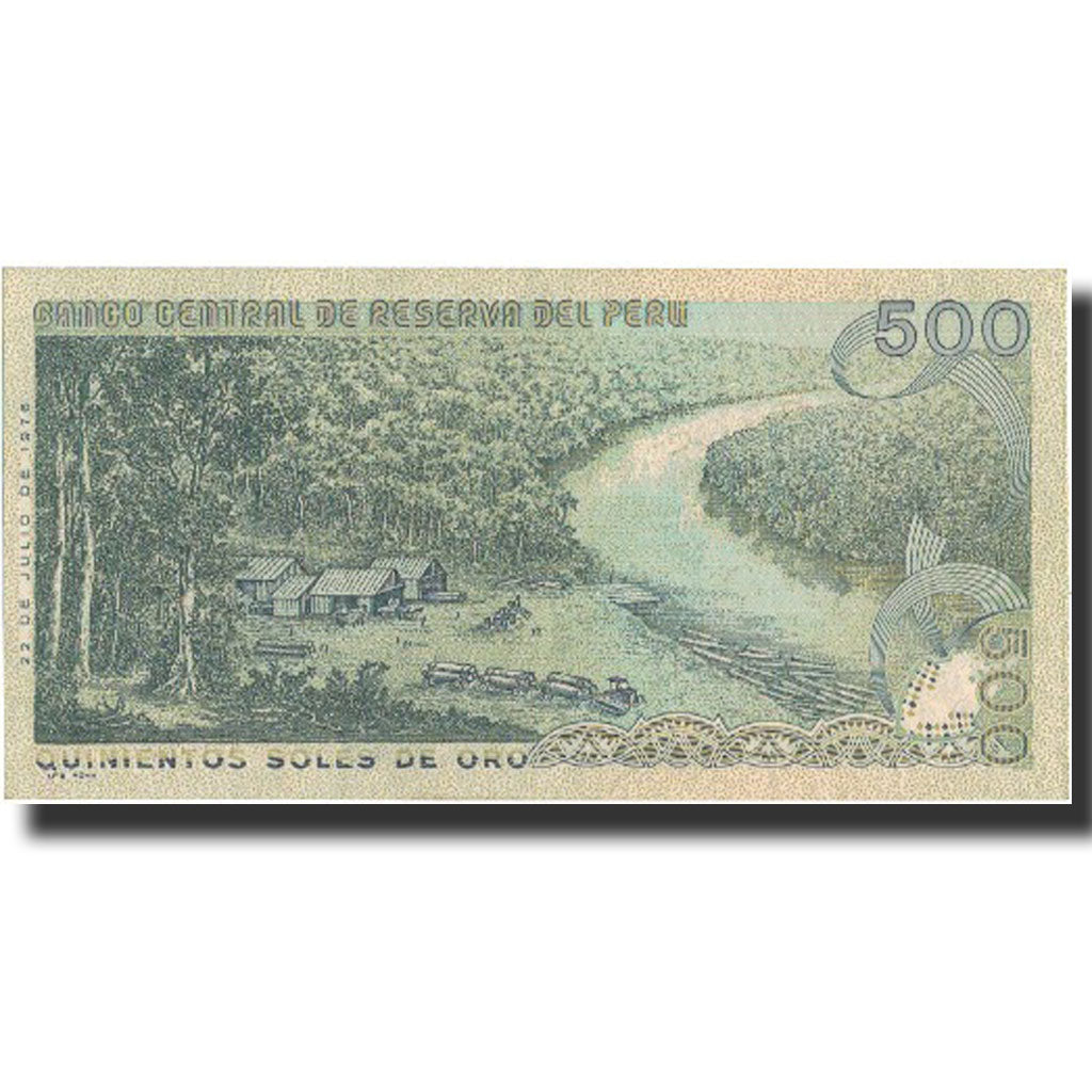 Banknote, Peru, 500 Soles De Oro, 1976, 1976-07-22, KM:115, AU(55-58)