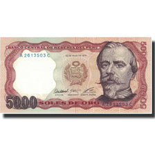 Banknote, Peru, 5000 Soles De Oro, 1976, 1976-07-22, KM:117a, UNC(65-70)